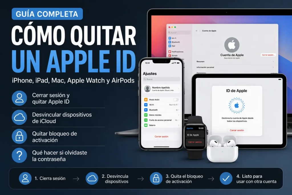 Como quitar Apple id